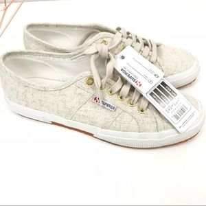 superga linen slip on sneakers